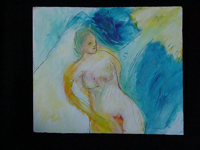 Painting titled "Venus" by Catherine Rogers, Original Artwork, Oil
