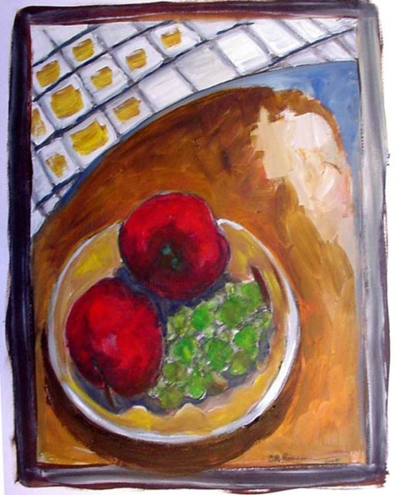 Painting titled "Still Life 2" by Catherine Rogers, Original Artwork, Oil