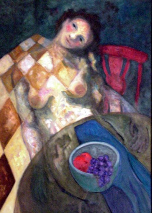 Painting titled "Kitchen Spirit" by Catherine Rogers, Original Artwork