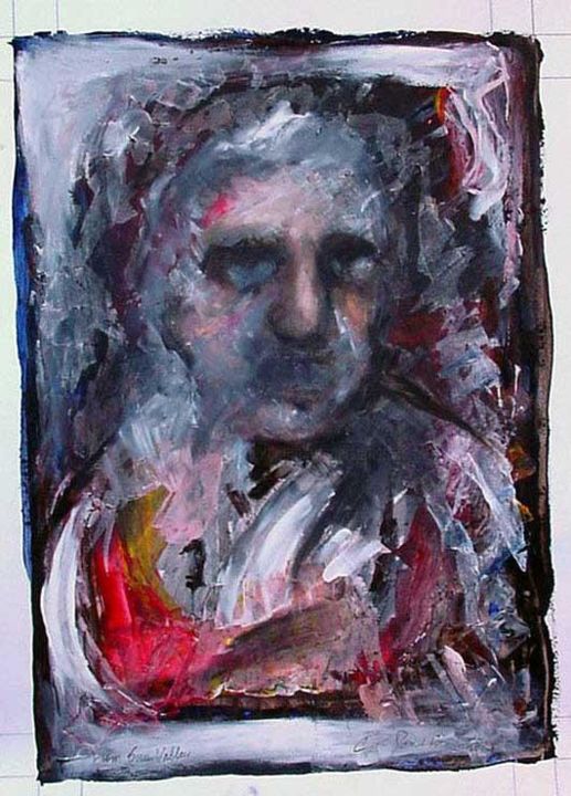 Schilderij getiteld "Portrait from Sun V…" door Catherine Rogers, Origineel Kunstwerk