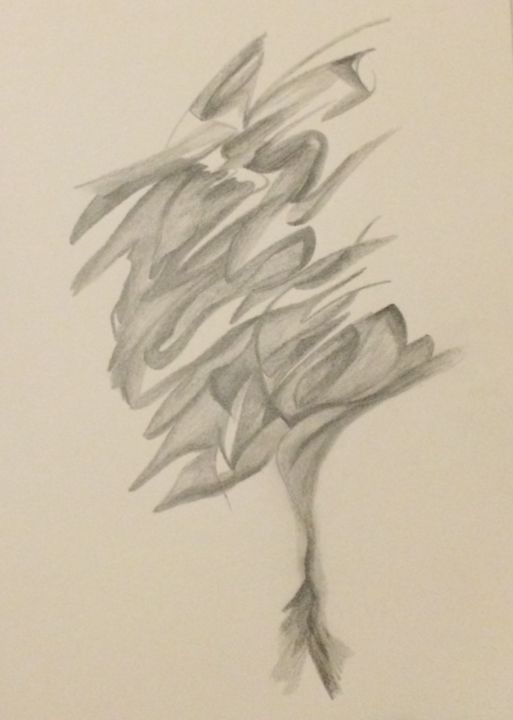 Dessin intitulée "Blume" par Lrog, Œuvre d'art originale