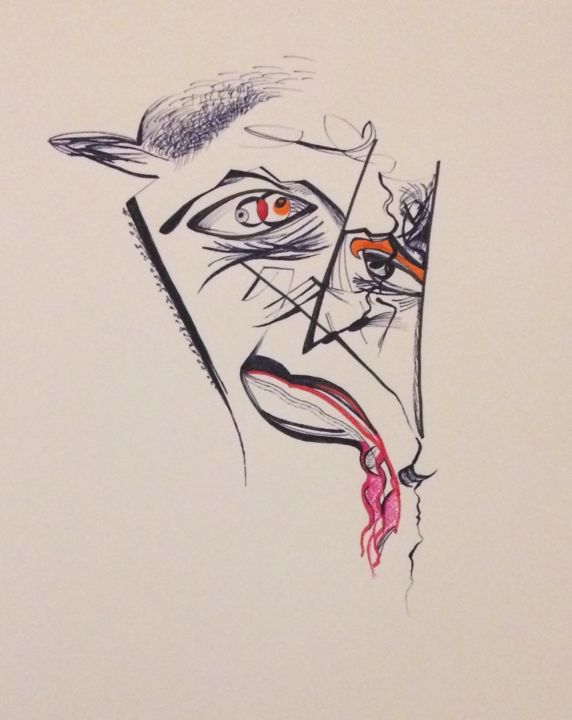 Malerei mit dem Titel "LSD" von Lrog, Original-Kunstwerk