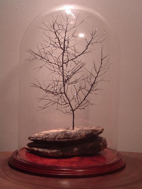 Sculpture titled "the dark crystal" by Geremy Cole, Original Artwork, Glass