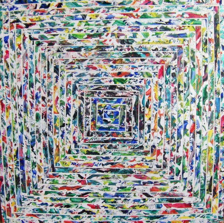 Peinture intitulée "illusion.jpg" par Christine Savi, Œuvre d'art originale, Acrylique