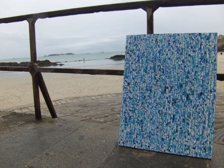 Peinture intitulée "saint-malo" par Christine Savi, Œuvre d'art originale, Acrylique