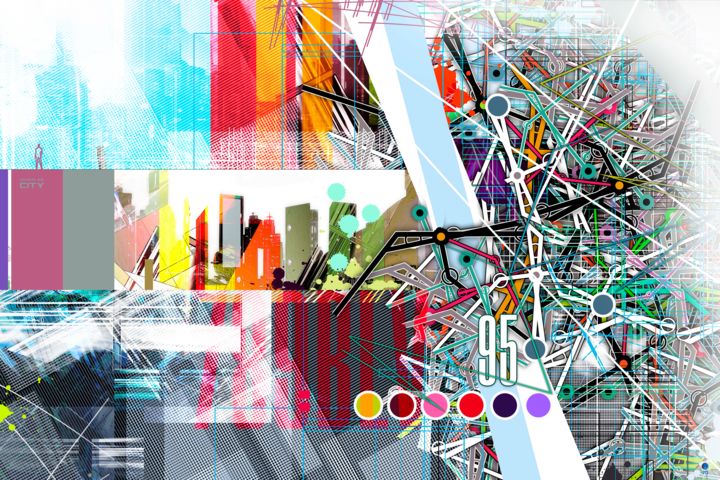 Digital Arts titled "complexcity-01" by Christophe Martel (zenn), Original Artwork, 2D Digital Work