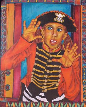 Painting titled "Pirate" by Cheryl Trostrud-White, Original Artwork