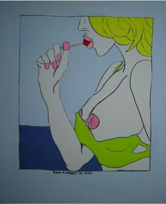 绘画 标题为“04-2004-Plaisir de…” 由Marie C. Cudraz, 原创艺术品, 油