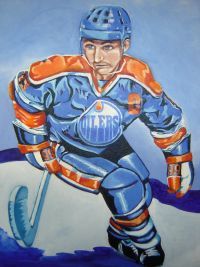 Painting titled "Great Skate" by Scott Cummings, Original Artwork, Oil