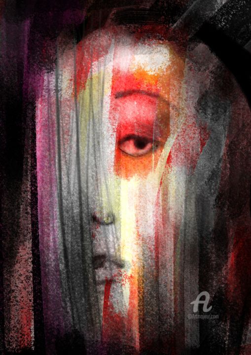 Digital Arts titled "Nuit" by Facundo Varas, Original Artwork, Digital Painting