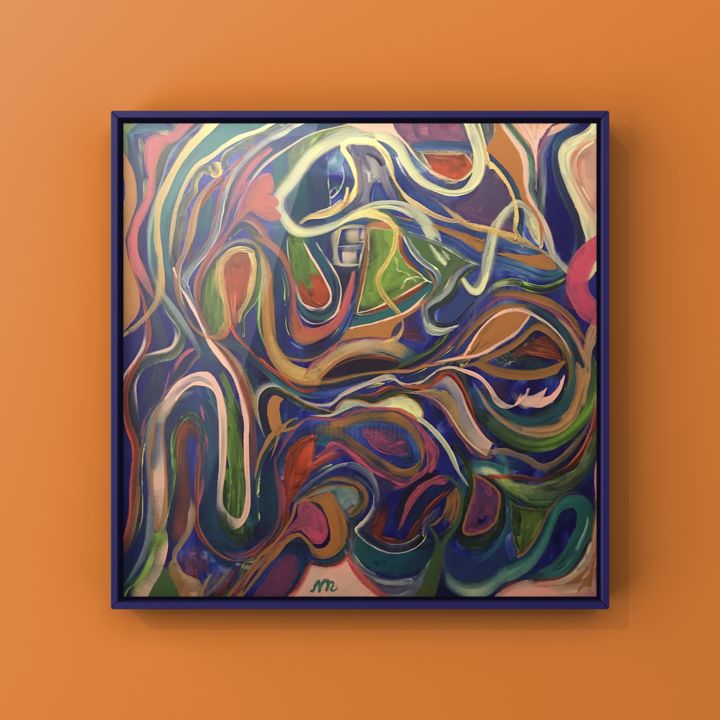 Painting titled "Summer ease" by Mihaela Luca, Original Art, Acrylic