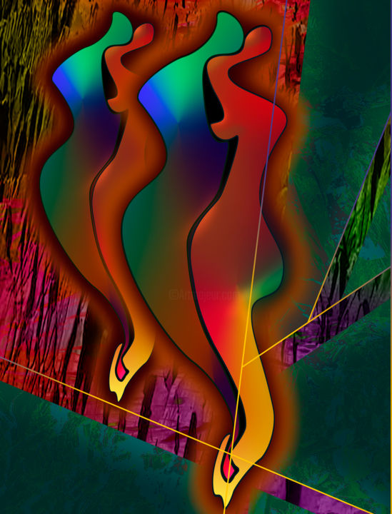 Painting titled "experiment.5.b.9.1…" by Curtis Doll, Original Art, Digital Painting