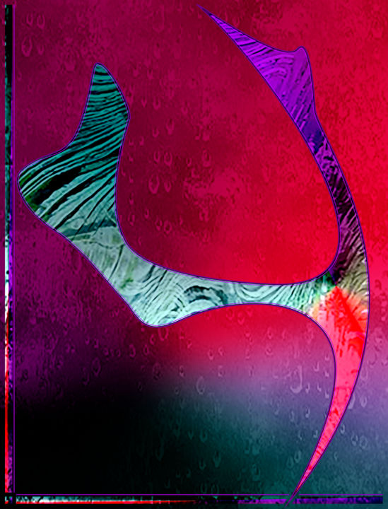 Painting titled "experiment.5.b.9.8…" by Curtis Doll, Original Art, Digital Painting