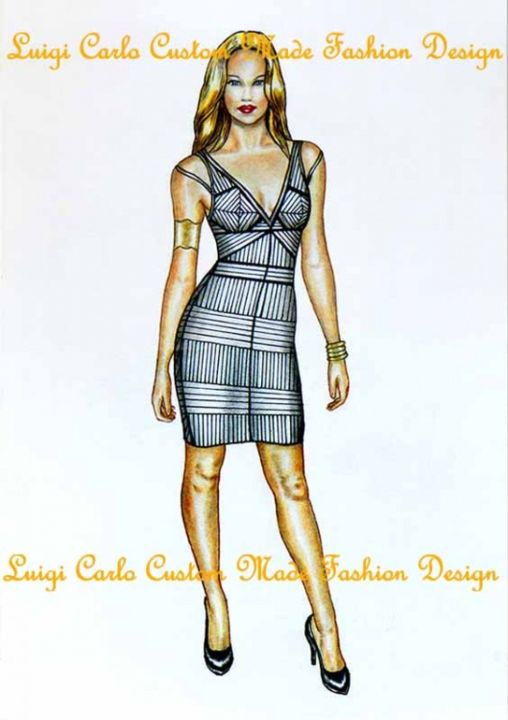 Digital Arts titled "Robes faites sur co…" by Luigi Carlo, Original Art, Other
