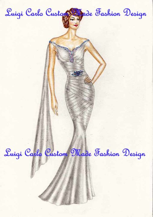 Artcraft titled "Fashion design cele…" by Luigi Carlo, Original Artwork, Apparel