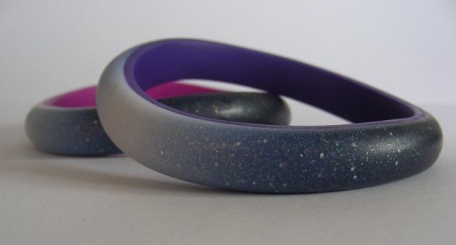 Artcraft titled "Galaxy bangles" by Claire Wallis, Original Artwork