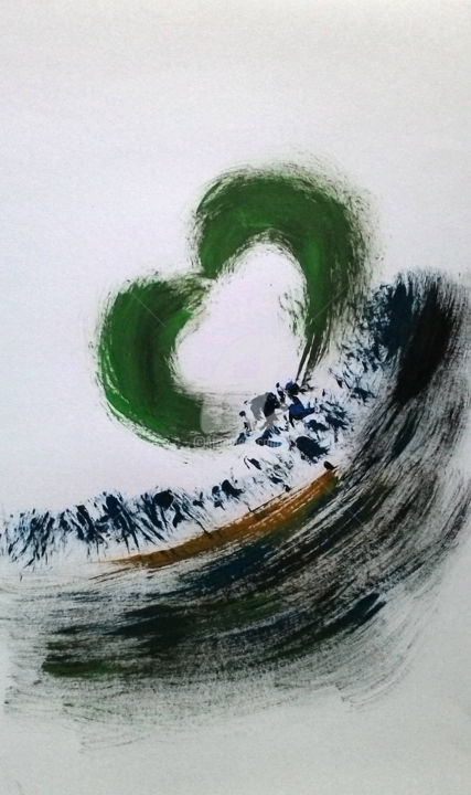 Painting titled "save-our-earth.jpg" by Cyko, Original Artwork, Acrylic