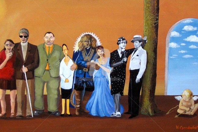 L Amour Est Aveugle Painting By Valerie Cymbalista Artmajeur