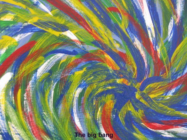 Peinture intitulée "The Big Bang" par Don Cyprus, Œuvre d'art originale