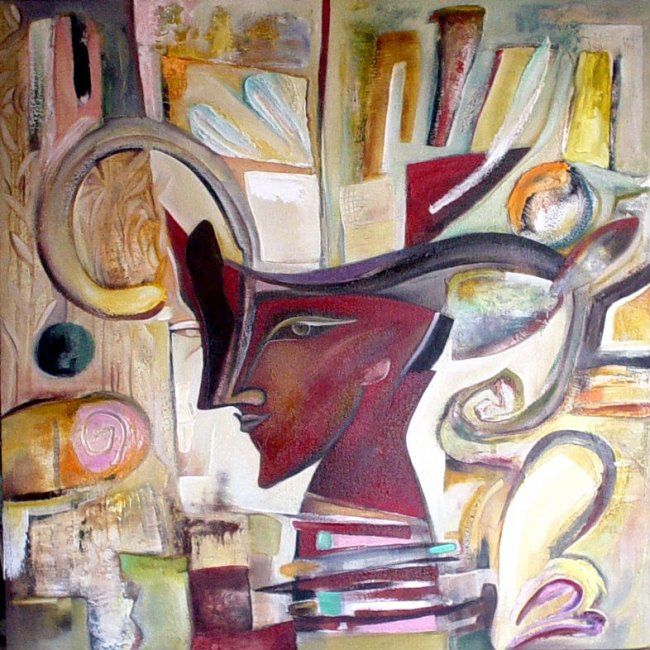 Peinture intitulée "Sprite II" par Cyr Casas, Œuvre d'art originale