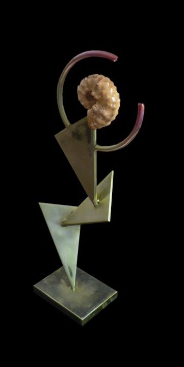 Sculptuur getiteld "TOREDEK" door Cyril Margouillat, Origineel Kunstwerk, Metalen