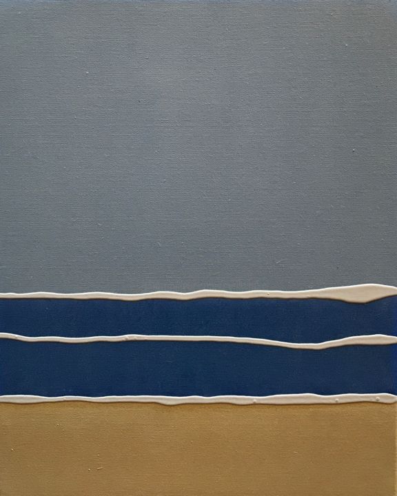 Malerei mit dem Titel "La Jolla Shores" von Cyril Walker, Original-Kunstwerk, Öl