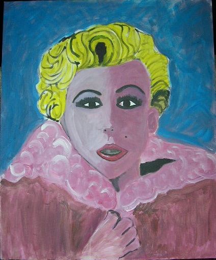 Painting titled "C'était Marilyn" by Cyrus, Original Artwork, Oil