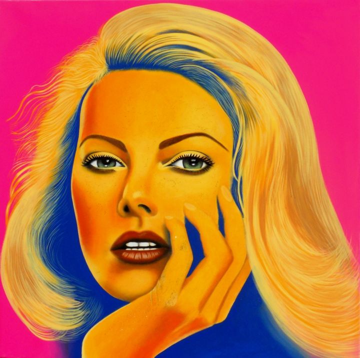 「Charlize」というタイトルの絵画 Czartによって, オリジナルのアートワーク, アクリル