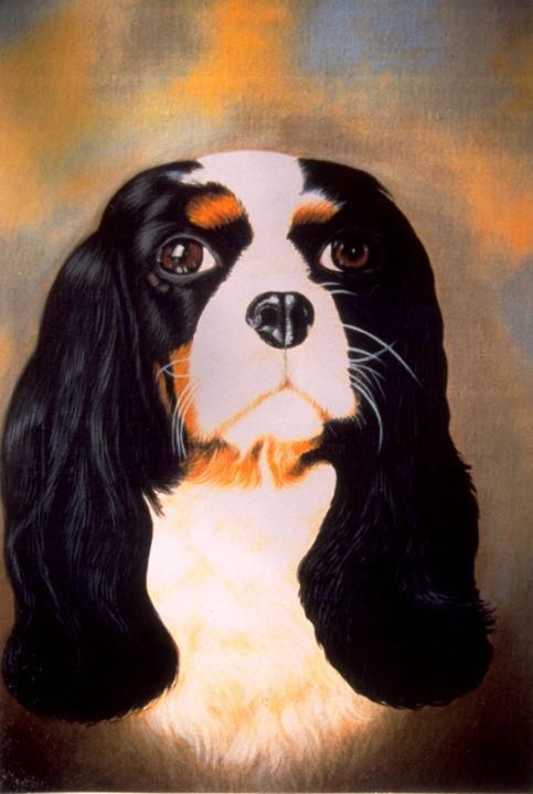 Painting titled "King Charles" by Czart, Original Artwork, Acrylic