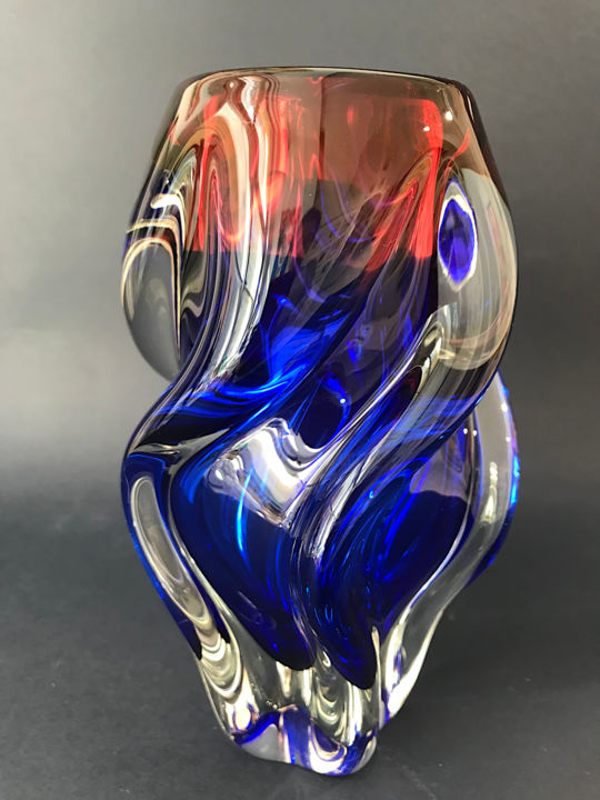 Design intitulada "Artisitc Vase" por Czech Art Glass, Obras de arte originais, Acessórios