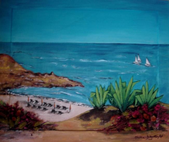 Painting titled "SCORCIO DI MARE" by M.D-Agostino, Original Artwork, Acrylic