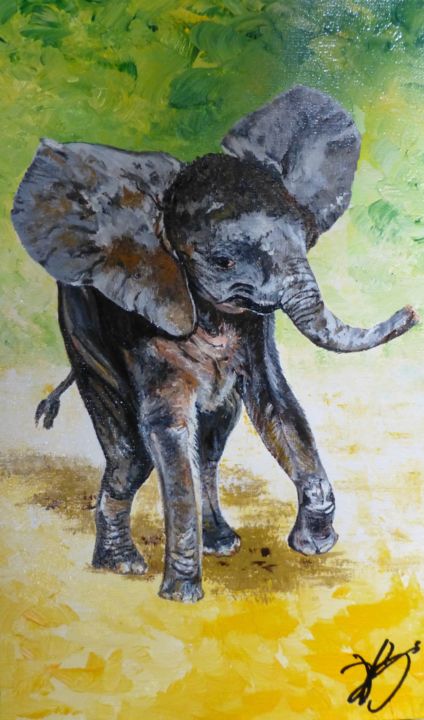 Painting titled "Rungwe" by Daniele Baille Barrelle, Original Artwork, Acrylic