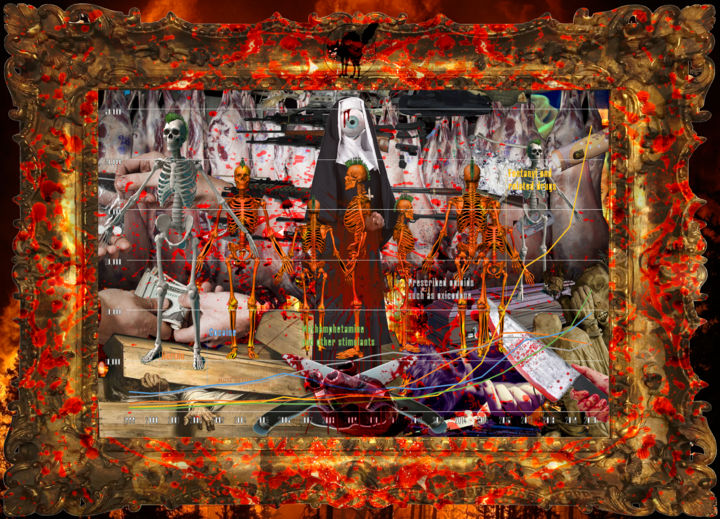 Arte digital titulada "Stained Consciousne…" por David Luyten, Obra de arte original, Trabajo Digital 2D