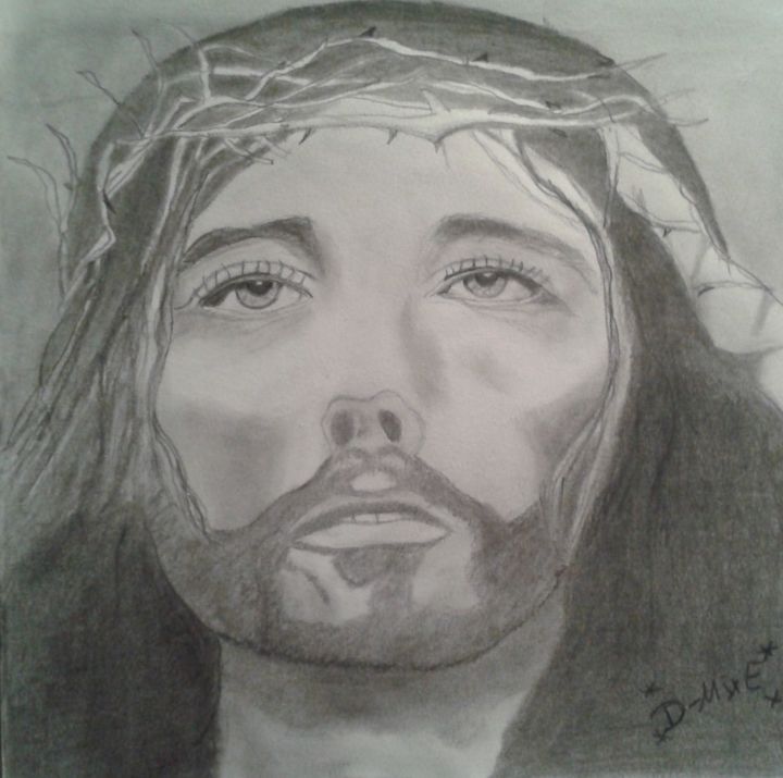 Drawing titled "Jesus" by Dani Milo, Original Artwork