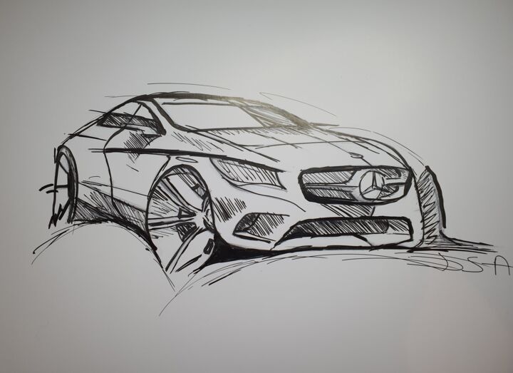 Drawing titled "AMG 2" by D.S.A.Rt, Original Artwork, Pencil