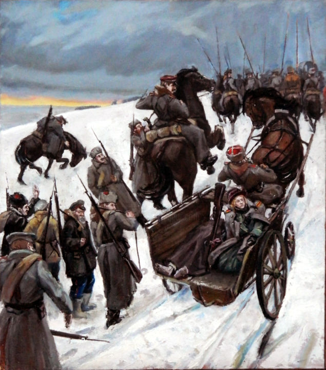 Painting titled "Дороги" by Danil Kolpakchi, Original Artwork, Oil