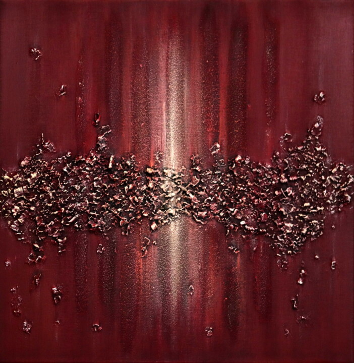 Pintura intitulada "Licht rood" por Daan Corstjens, Obras de arte originais, Acrílico