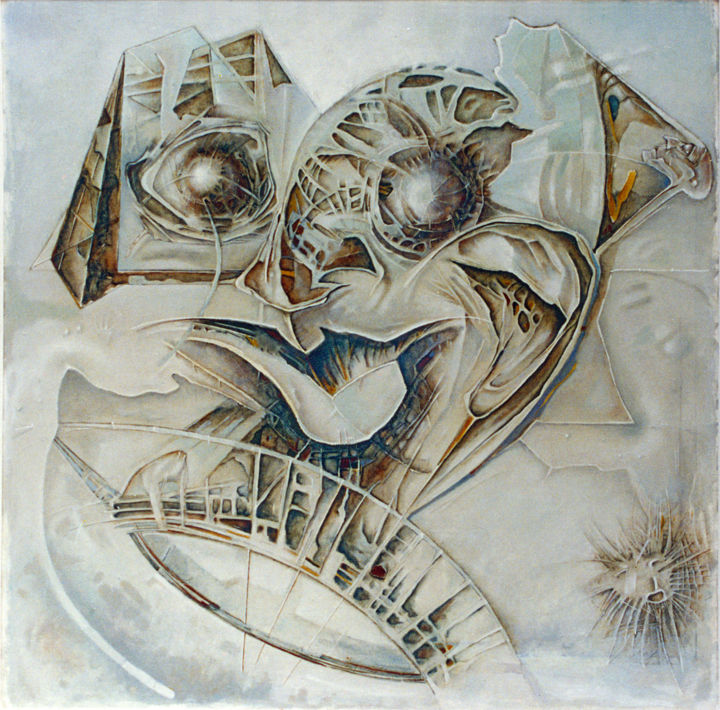 Malerei mit dem Titel "No Title" von Waldemar Miroslaw Dabrowski, Original-Kunstwerk, Öl