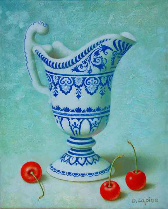 Painting titled "Still Life " Antiqu…" by Dace Lapina, Original Art, Oil