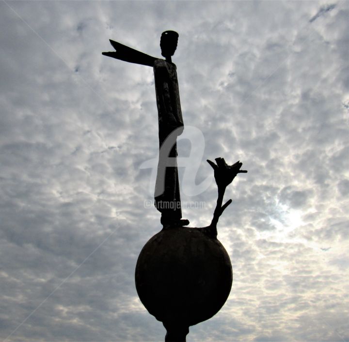 Escultura titulada "Pequeno Príncipe" por José Claudinei Da Cruz, Obra de arte original, Metales