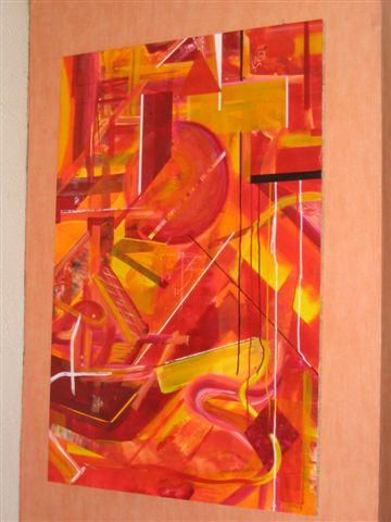 Painting titled "calor" by Dada, Original Artwork