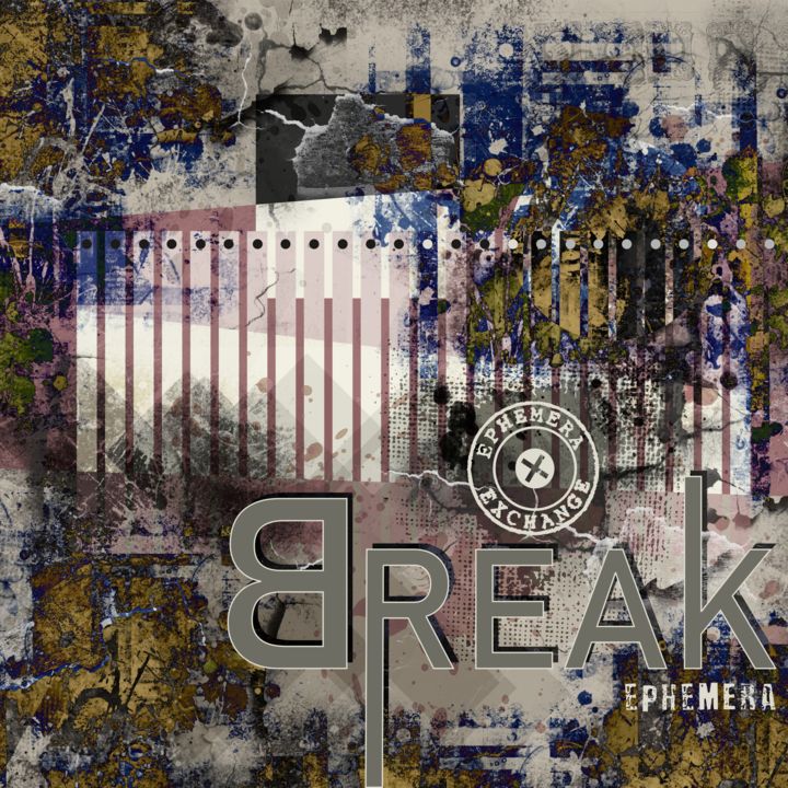 Digital Arts titled "Break Ephemera" by Viorel Florin Costea (DadaVFC), Original Art, Digital Painting Mounted on Stretcher…