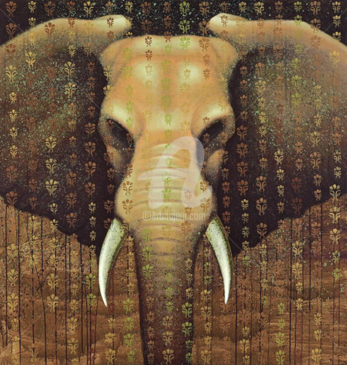 Ζωγραφική με τίτλο "ant rain" από Dadi, Αυθεντικά έργα τέχνης, Ακρυλικό