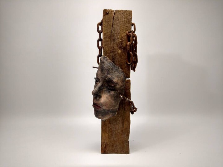 Sculpture titled "Violent kind" by Daf, Original Artwork, Casting