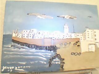Pittura intitolato "Essaouira" da Youssef Yemmouni, Opera d'arte originale