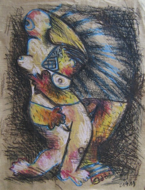 Картина под названием "Call of the Mermaid…" - Dalibor Pehar (Dado), Подлинное произведение искусства, Масло
