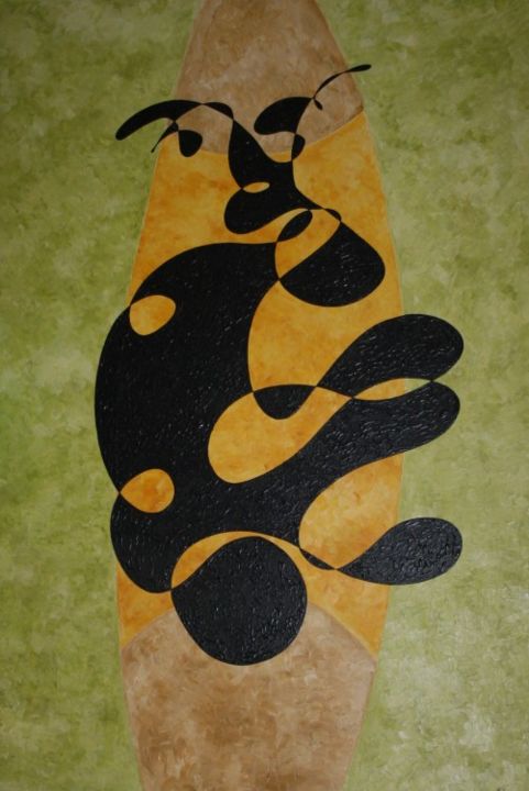 Картина под названием "Path to Enlightment" - Dalibor Moyzes, Подлинное произведение искусства, Масло