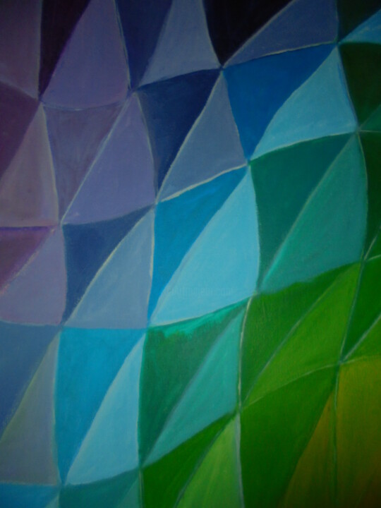 "Verde e lilás" başlıklı Tablo Dalila Silva tarafından, Orijinal sanat, Akrilik