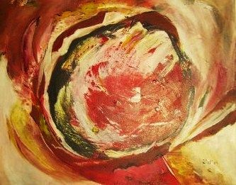 Malerei mit dem Titel "Huracan" von Dali, Original-Kunstwerk
