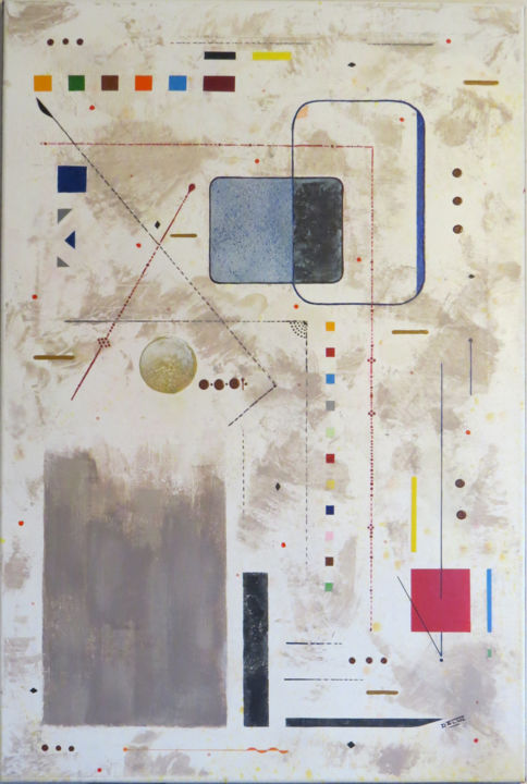 Peinture intitulée "unisson" par Daluz Galego, Œuvre d'art originale, Acrylique